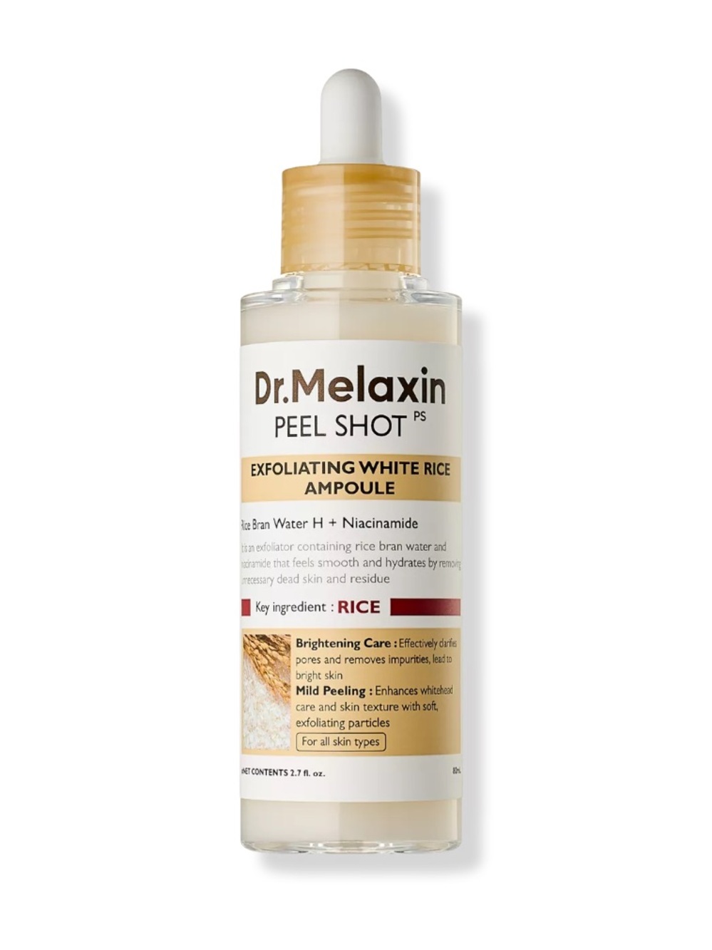 NIB Dr. Melaxin Peel Shot Exfoliating White Rice Ampoule